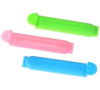 10 clip di tenuta in plastica, morsetti per sacchetti di cibo e snack, cartella portatile per conservare gli snack domestici, per conservare gli alimenti freschi, 7 cm