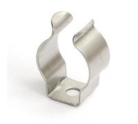 10 clip in spugna a molla resistenti, 19 mm, in acciaio, per garage e deposito attrezzi (25 mm)