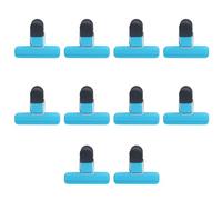 10 clip per alimenti in ABS, clip per sacchetti di chip, buona tenuta e clip multifunzione antiscivolo per, blu (Clip di chiusura piccola, blu)