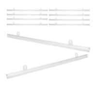 10 clip per barra in PVC per poster, 30 cm, per mappe, pergamene, arazzi,