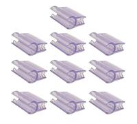 10 clip per etichette da supermercato, supporto per esposizione di cartelli, supporto per etichette, supporto per carte di credito, accessori per griglia, clip trasparenti per etichette dei prodotti