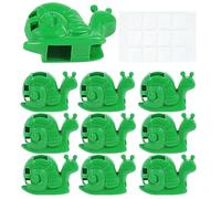 10 clip per piante - clip per piante a lumaca | clip per gambo per piante | gancio da parete senza unghie senza traino | Propagation Buddy Garden Accessori per il fissaggio a V