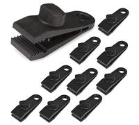 10 clip per tenda, clip per teloni, ganci per teloni, antivento, pinze per tende da campeggio, clip accessorio per sole antivento