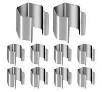 10 clip per zanzariera, clip di installazione in acciaio inossidabile per la sostituzione di zanzariera per patio, veranda, porta, finestra o garage. per tenere la nella finestra.