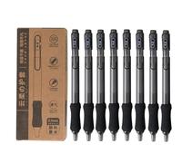 10-Cloud Soft Sheath Body Press Gel Pen Semplice Spugna Brush Pen-Black Rod