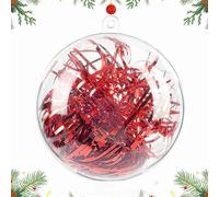 10 CM/20 Pezzi Trasparenti Palline di Natale Pallina Trasparente da Riempire
