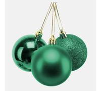 10 cm/3 palline di Natale infrangibili verde smeraldo, decorazioni per albero di Natale, palline ornamentali da appendere, decorazioni natalizie, lucide, opache, glitterate