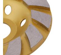 10 cm Diamantsegment-Schleifscheibe mit 6 LÃ¶chern fÃ¼r Marmor, Beton und Stein