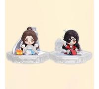 10 cm Heaven Officials Blessing Xie Lian & Hua Cheng Figure Statua in PVC Anime, Figure Action Model Collection Doll Decoration Toy Gift (Size: Clear)