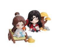 10 cm Heaven Officials Blessing Xie Lian & Hua Cheng Figure Statua in PVC Anime, Figure Action Model Collection Doll Decoration Toy Gift (Size: Clear)