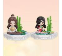 10 cm Heaven Officials Blessing Xie Lian & Hua Cheng Figure Statua in PVC Anime, Figure Action Model Collection Doll Decoration Toy Gift (Size: Clear)