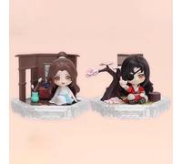 10 cm Heaven Officials Blessing Xie Lian & Hua Cheng Figure Statua in PVC Anime, Figure Action Model Collection Doll Decoration Toy Gift (Size: Clear)