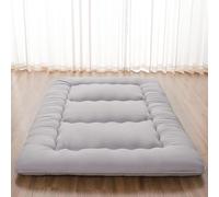 10 cm Materasso Futon Spesso-Materasso Pieghevole Spesso E Morbido, Shiatsu, Yoga, Student Dormitory Tatami, Grigio(Gray,180x200cm)