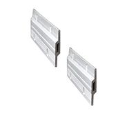 10 CM Tacchetta Ganci Hardware Kit clip Z Alluminio Resistente per Foto e Specchio Gancio Z Bar Fissaggio a Parete Cornice Cornice Gancio Staffa (100 mm 2 Paia, con Viti e Ancore)