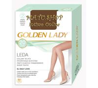 10 Collant Golden Lady Leda 20 Denari Filanca Crespati tutte le Taglie e Colori