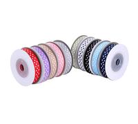 10 colori 5 yards 10mm nastro del grosgrain stampato dot fai da te accessori per