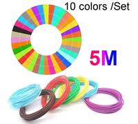 10 colori/set PCL 5 m penna per stampa 3D materiali di consumo 1,75 mm alta line