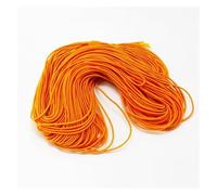10 Colors Choice 25meters 1MM Beading Elastic Stretch Cord Beads String Strap Rope Bead Thread For Bracelet DIY(Orange)