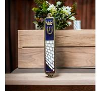 10 Commandment Mezuzah Silver Tone Made in Israel Door Mezuza Hebrew Torah Bibl