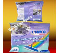 10 Conf (200Pz) L'unico Originale Panno Catturapolvere Lavanda Camomilla 20,5x39