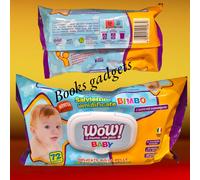 10 Conf. (720 Salviettine) WOW Salviette Umidificate Bimbo Delicate sulla Pelle