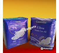 10 Confez. (100 Assorbenti ) Laurella Ultra Notte con Ali più lunghe e Sagomate