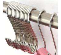 10 Confezione Ganci a S in acciaio inossidabile di varie dimensioni - Ganci multifunzione in metallo resistente per cucina, officina, bagno e giardino (colore casuale), Ritorno a scuola 10 pezzi in ac