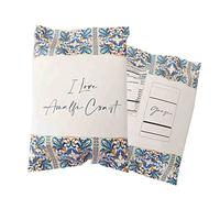 10 confezioni di buste di patatine personalizzate varie grafiche battesimo compleanno regalini fine festa bambini bambine (maioliche amalfi)