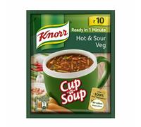Knorr Instant Hot & Sour Veg Cup una zuppa con verdure vere pronta in 1 minuto