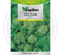 10 Confezioni Di Semi Per Orto "Cima Di Rapa O Broccoletti" Papillon