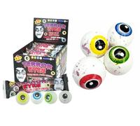 10 confezioni di TERROR EYES Strawberry Flavored Bubble Gum 5 Grammi