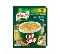 10 Pacco Knorr Tazza Di Zuppa Istantanea Di Mais Dolce 9.5g Ognuno