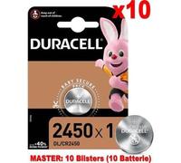 (10 Confezioni) Duracell Lithium Batterie 1pz Bottone DL/CR2450