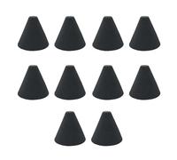 10 coni in schiuma per grilletto elettronico, distanziatori ammortizzanti per pickup piezoelettrico E-Drum, 35 mm x 37 mm, nero