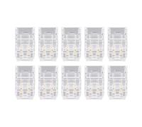 10 Connettori a 2 Pin per Strisce LED COB Senza Saldatura per Casa, Ufficio, Scuola, Materiale PC Affidabile, Facile da Usare, 20 Pezzi Applicabili per Connettori per Cavi per