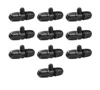 10 connettori a T spinati, da 1/2" a 1/4", per tubi di bloccaggio, riduttori, antigoccia, adattatore per irrigazione a goccia, per giardino, prato, serra (T a 3 vie)