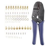 10 connettori coassiali SMA maschio e femmina e pinza crimpatrice compatibili con cavo di prolunga per