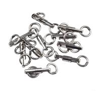 10 connettori girevoli da pesca solidi con rotazione ottimizzata per una migliore azione dell'esca e l'efficienza della gestione della lenza (3.5# con loop)