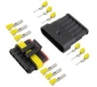 10 connettori per cavi auto, 6 poli, connettore rapido; IP67 impermeabili; per auto, moto, barca