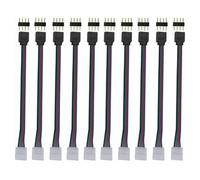 10 connettori per strisce LED RGB a 4 pin da 10 mm
