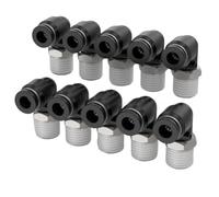 10 connettori per tubo PL6-02 a connessione rapida a tenuta stagna, 10 pezzi, plastica nylon Pl6-02, questo raccordo semplifica il processo di smontaggio previene efficacemente aria o perdite (nero