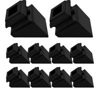 10 connettori regolabili per balaustre, set di scarpe per balaustre angolate per staffe per scale, corrimano per interni ed esterni con viti esagonali, materiale ABS