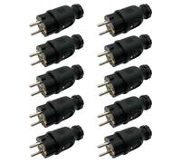 10 Contatti di protezione spina Schuko IP44 esterno resistente agli spruzzi d...