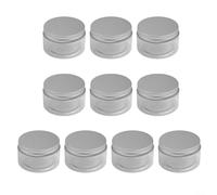 10 contenitori in plastica PET con coperchi ermetici per alimenti secchi, caffè, polvere, sali di zucchero e prodotti cosmetici