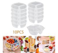 10 contenitori per snack con coperchi, per confetture, condimenti insalata,