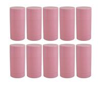 10 contenitori vuoti rosa per deodoranti, stick twist-up, in plastica, 7,6 x 3,7 cm, per balsamo di bellezza fai da te
