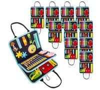 10 coperte fidget per demenza, prodotti per l'Alzheimer, per calmare e confortare le attività della demenza, coperta sensoriale per la demenza anziana, aiuta con Alzheimer, Asperger, autismo (blu