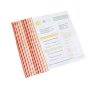 10 copertine per curriculum raccoglitore, cartelle trasparenti per documenti con asta scorrevole, barra di timone, carta per libri