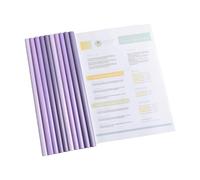 10 copertine per curriculum raccoglitore, cartelle trasparenti per documenti con asta scorrevole, barra di timone, carta per libri