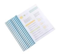 10 copertine trasparenti per libri con barra di timone, raccoglitore, asta scorrevole, per riprendere rapporti e cartelle di documenti